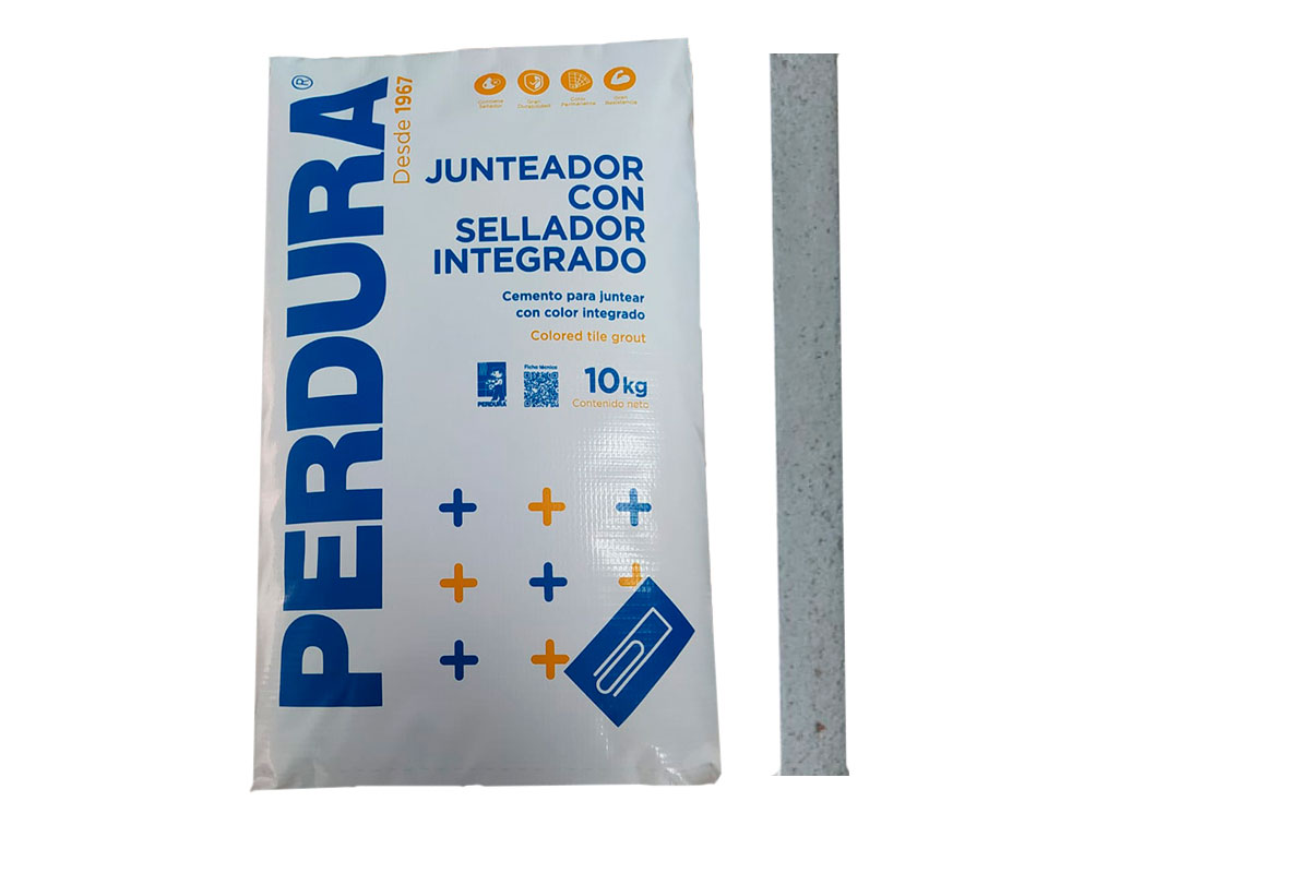 Junteador con sellador integrado color aluminio bolsa de 10 kilos 