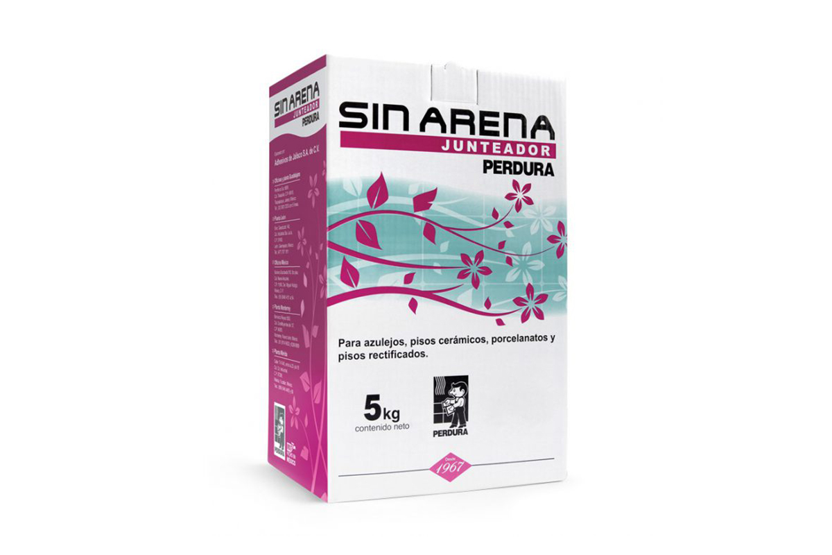 Junteador sin arena color cacao caja de 5 kg