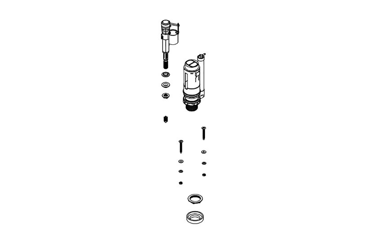 Kit de vlvula para tanque calibrado 3 y 6 lts SX-SF-635 