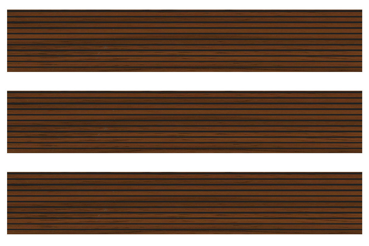 Lambrin decorativo black walnut 16.9 x 290 cm, 