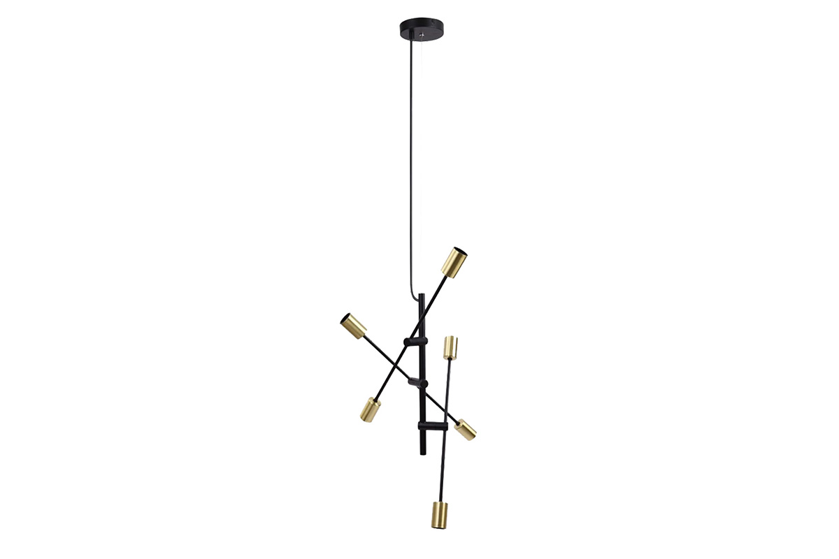 Lampara colgante SESTUS 20CTL8190MVN color negro mate 