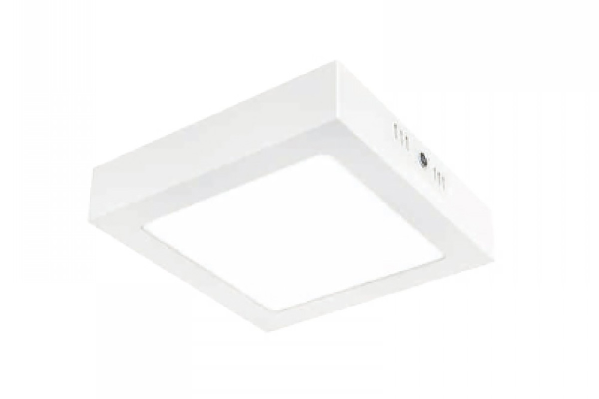 Lmpara LED de sobreponer cuadrada, Algedi II color blanco