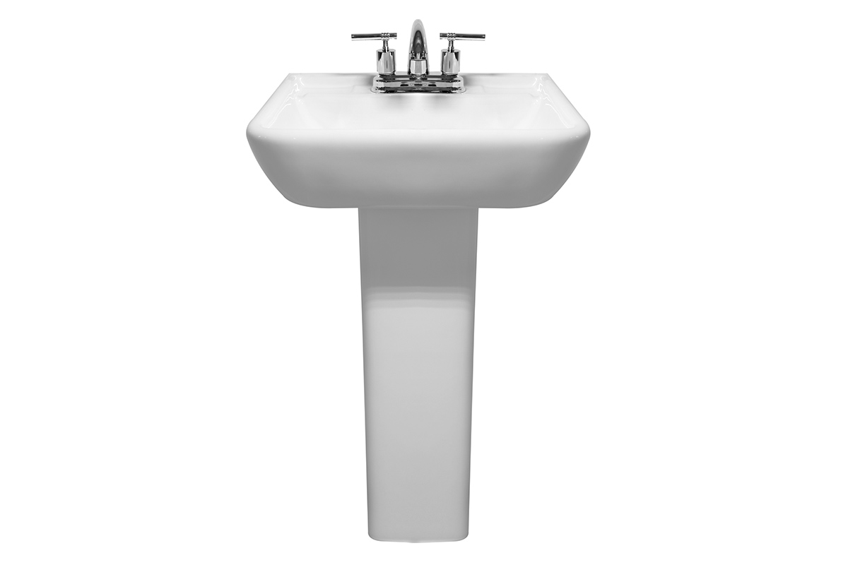 Lavabo con pedestal Goya color blanco 