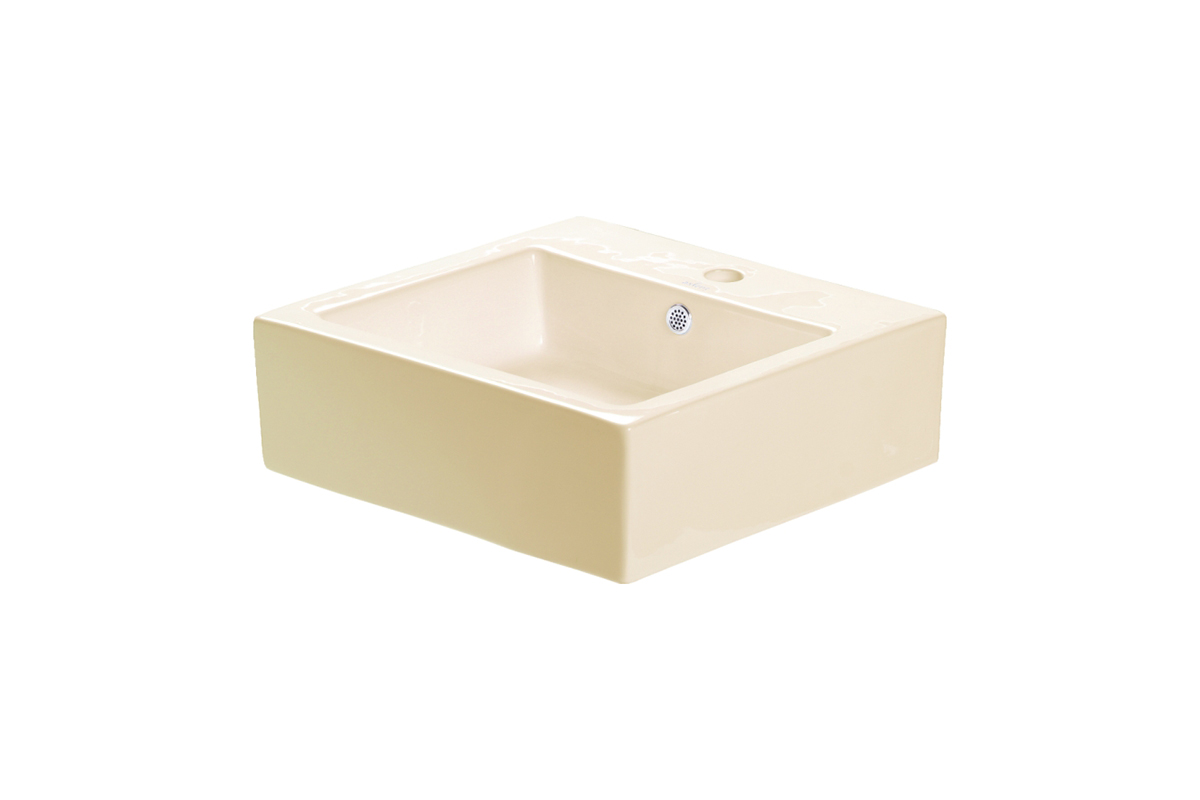Lavabo de sobreponer Solaro color marfil 