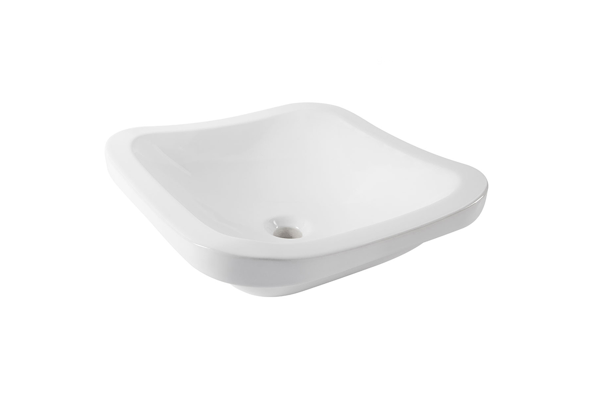 Lavabo de sobreponer Stala Blanco 