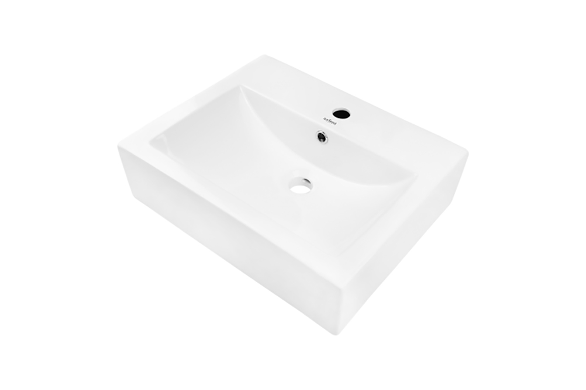 Lavabo de sobreponer Varedo color blanco