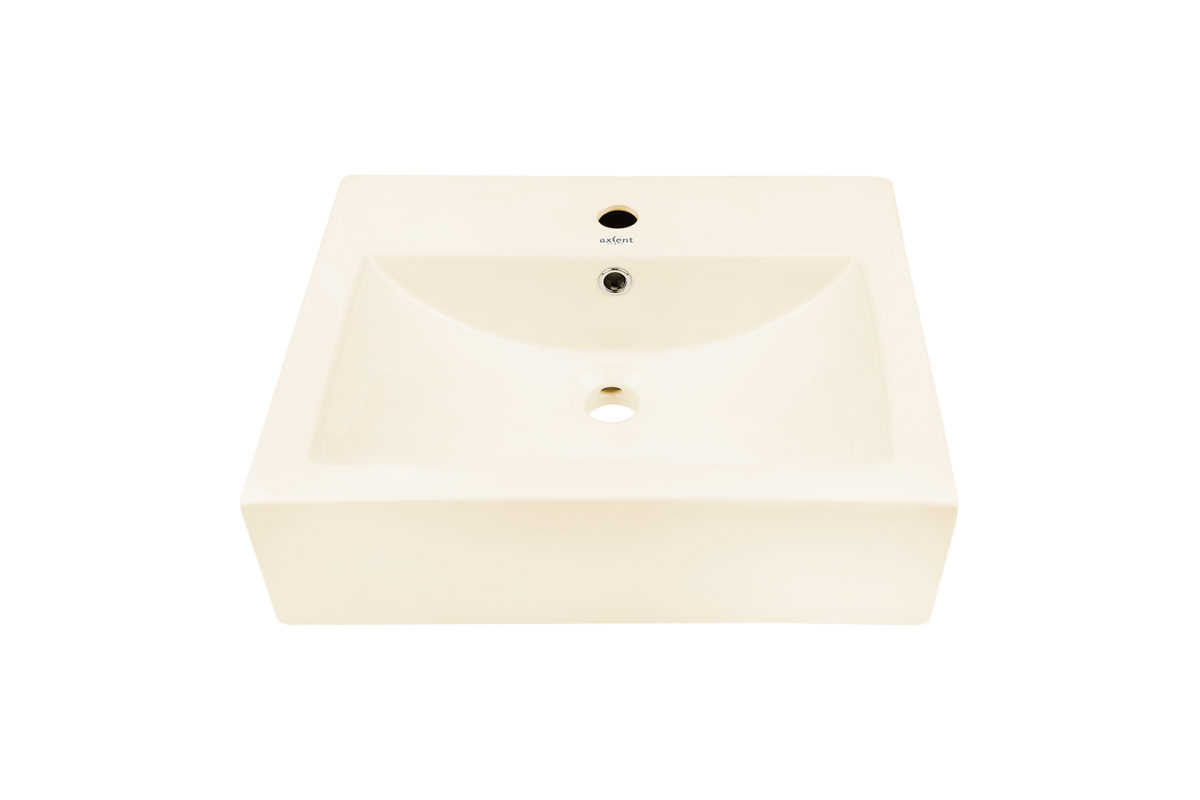 Lavabo de sobreponer Varedo color marfil 
