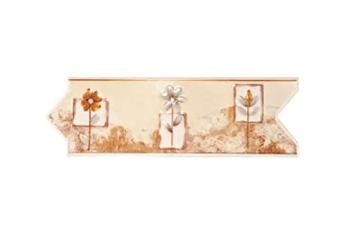 Listel beige para ba�o 8 x 25 cm F-198 