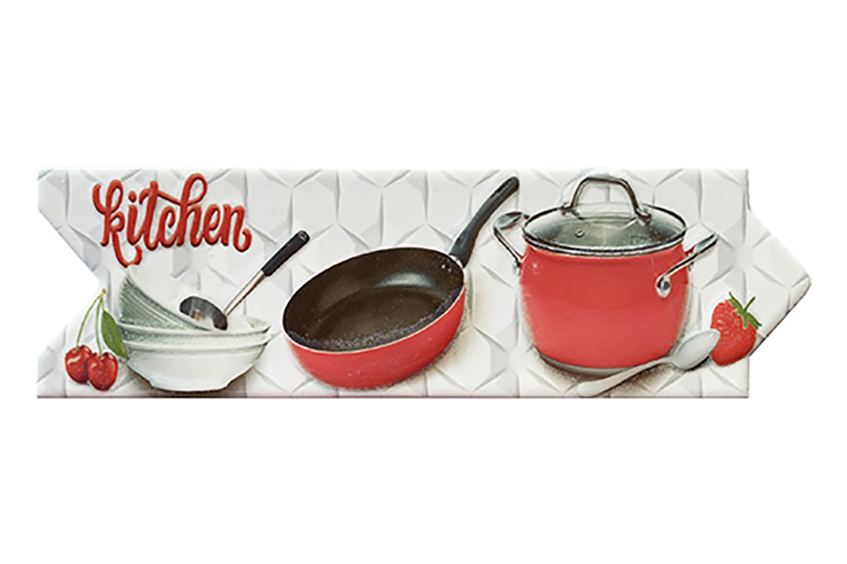 Listel Berry 8 x 25 cm, para cocina