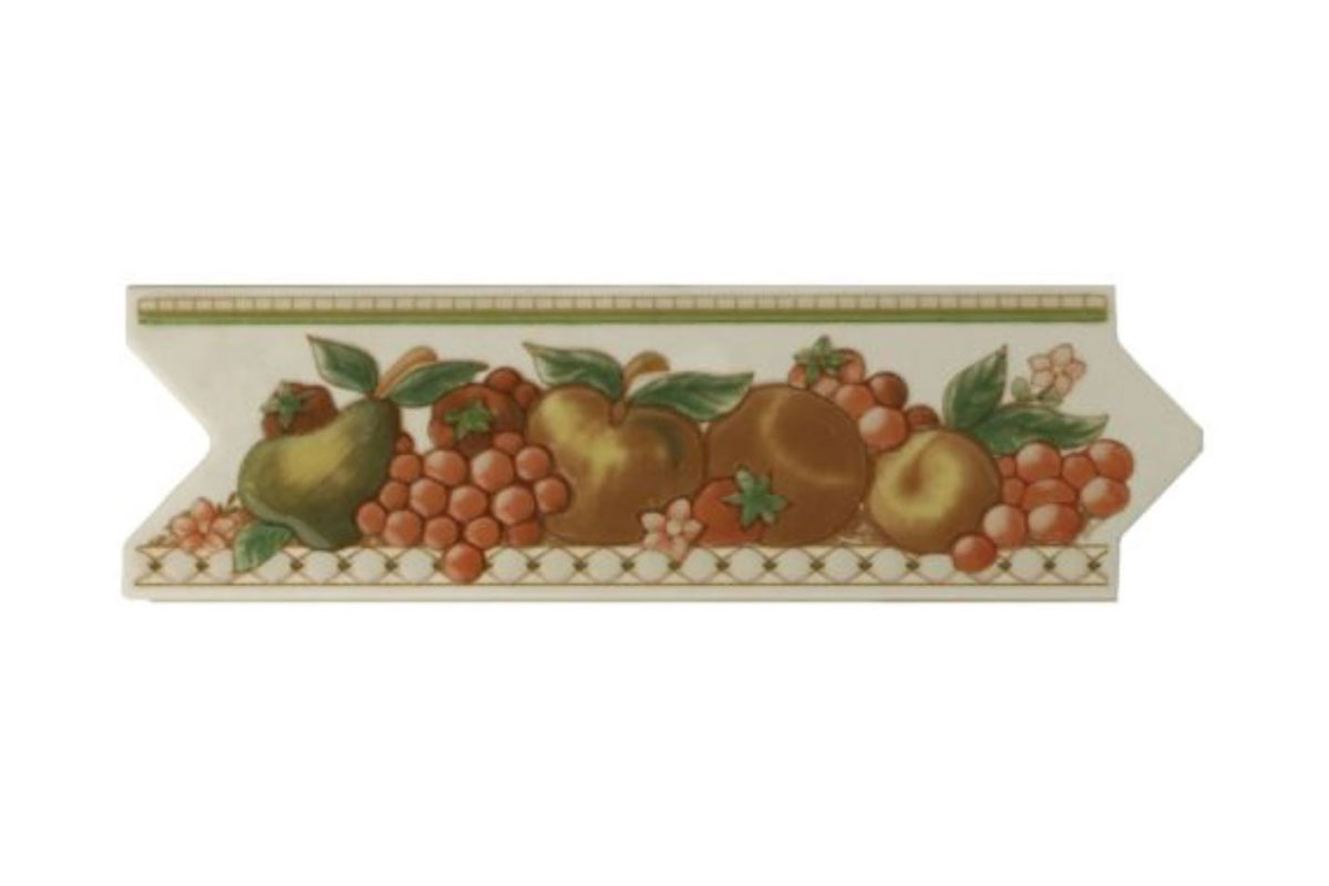 Listel F-Salerno marr�n para cocina 8 x 25 cm 