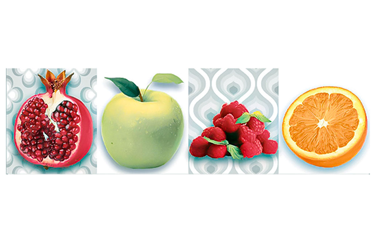 Listel frutas mixtas 1A 6 x 20 cm 