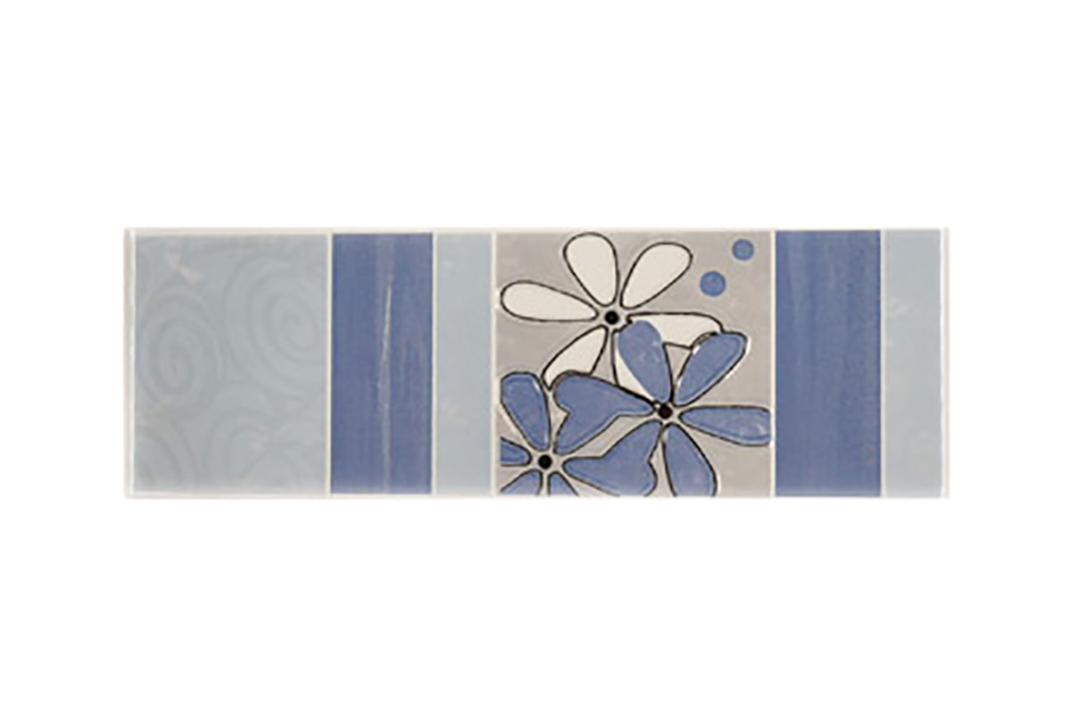 Listel nevada blanco brillante 1A 10 x 30 cm 