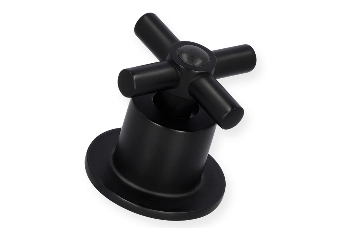 Maneral cruceta con chapeton  MCN.2 color negro (1 pieza)