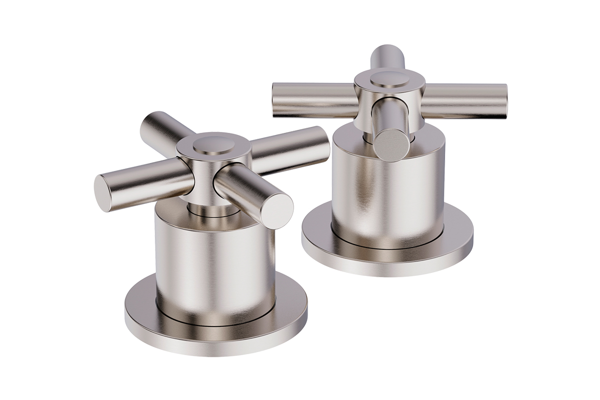 Maneral de cruz acabado sat�n (1 pieza)