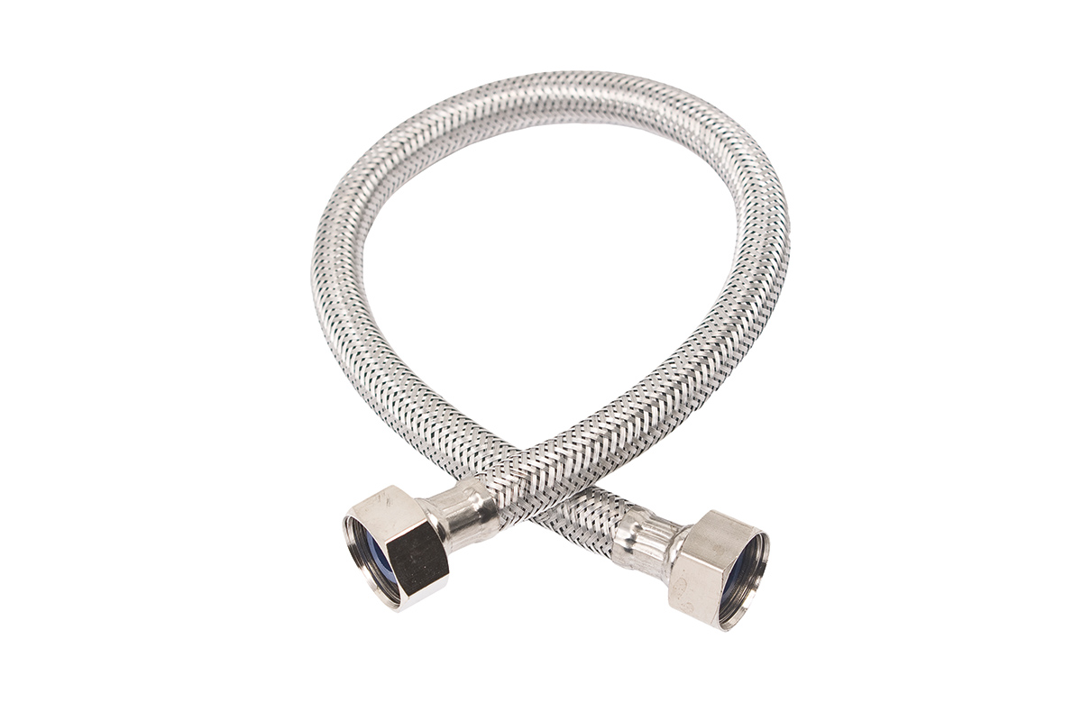 Manguera alimentadora para lavabo en aluminio