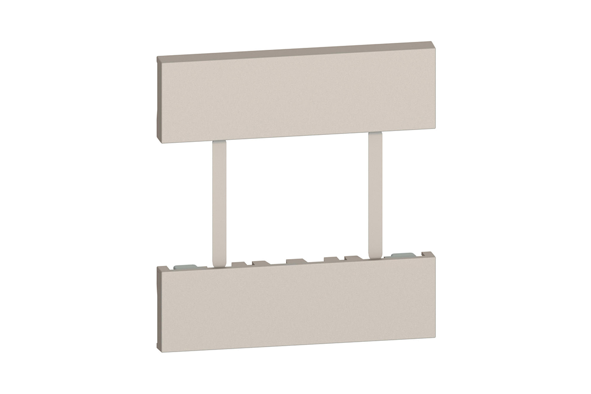 Cubretecla tomacorriente duplex 3 m�dulos color arena