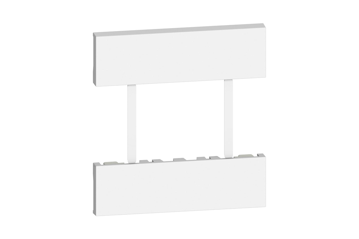 Cubretecla tomacorriente duplex 3 m�dulos color blanco