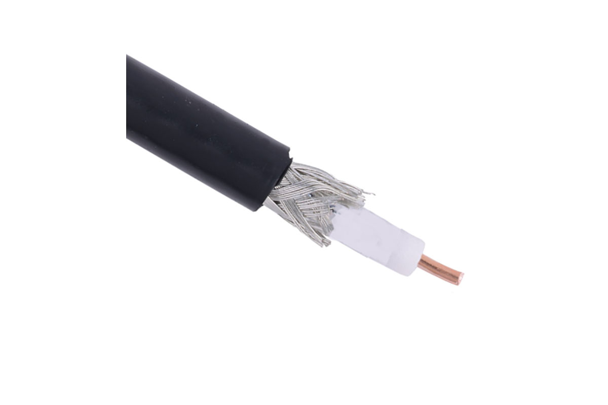 Cable coaxial negro por metro CATV-6