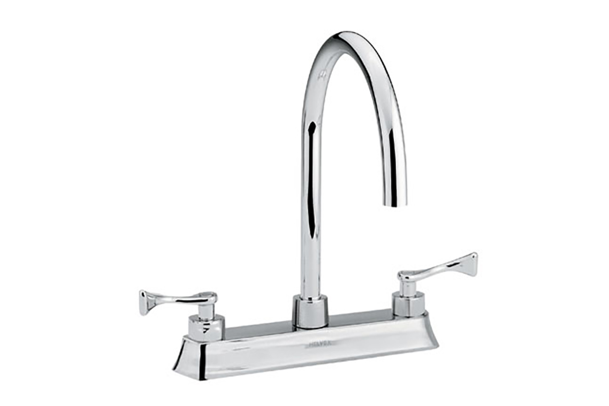Mezcladora para fregadero 8", modelo Albatros HM37, acabado cromo 