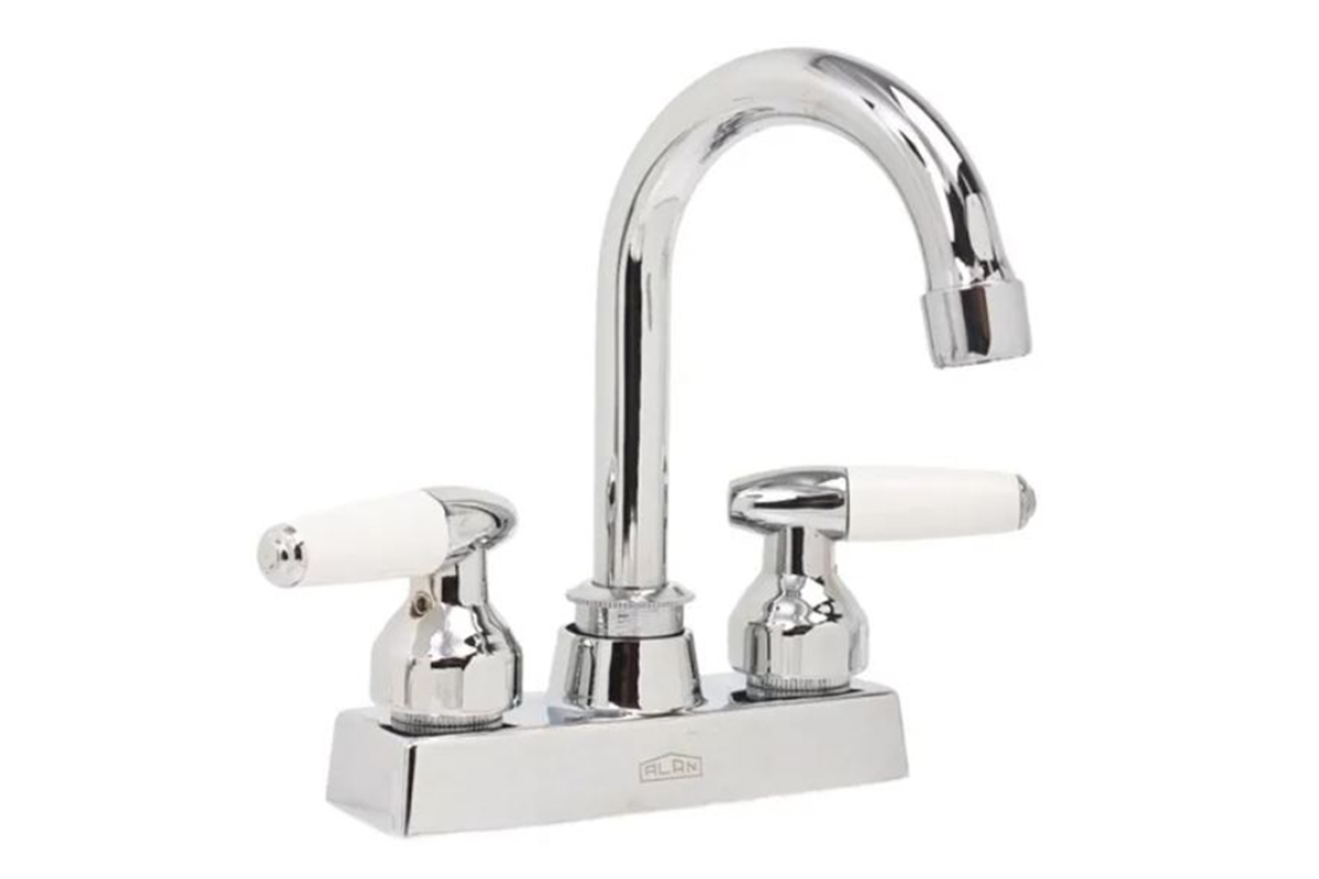 Mezcladora de 4" para lavabo tipo bar cubierta de Zamac mod. 2400