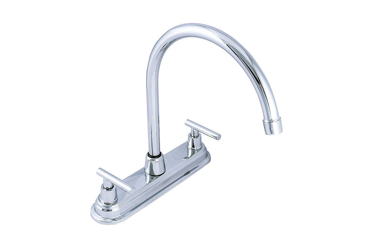 Mezcladora para fregadero de 8", modelo 2240-MP,  acero inoxidable