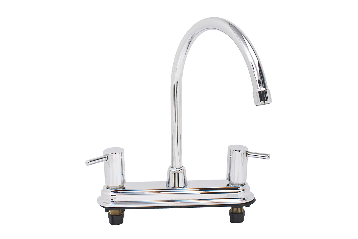 Mezcladora para fregador de 8", modelo 2240L, acabado cromo 