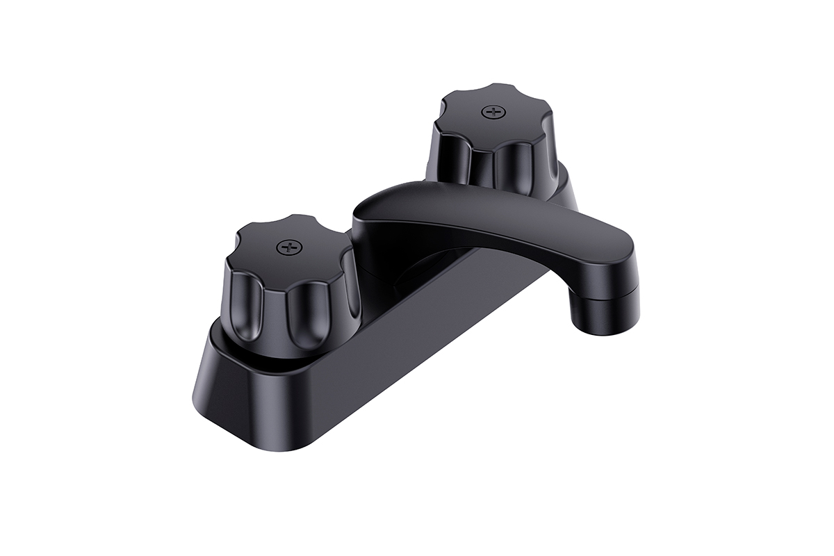 Mezcladora de lavabo de 4" 2500NA-R2 terminado negro
