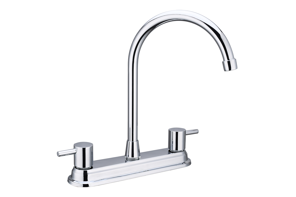 Mezcladora para fregador de 8", modelo 2240L, acabado cromo 