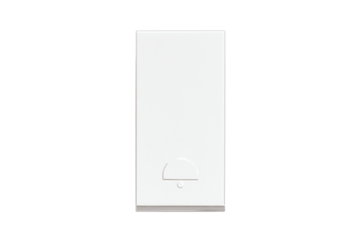 Interruptor pulsador color blanco 