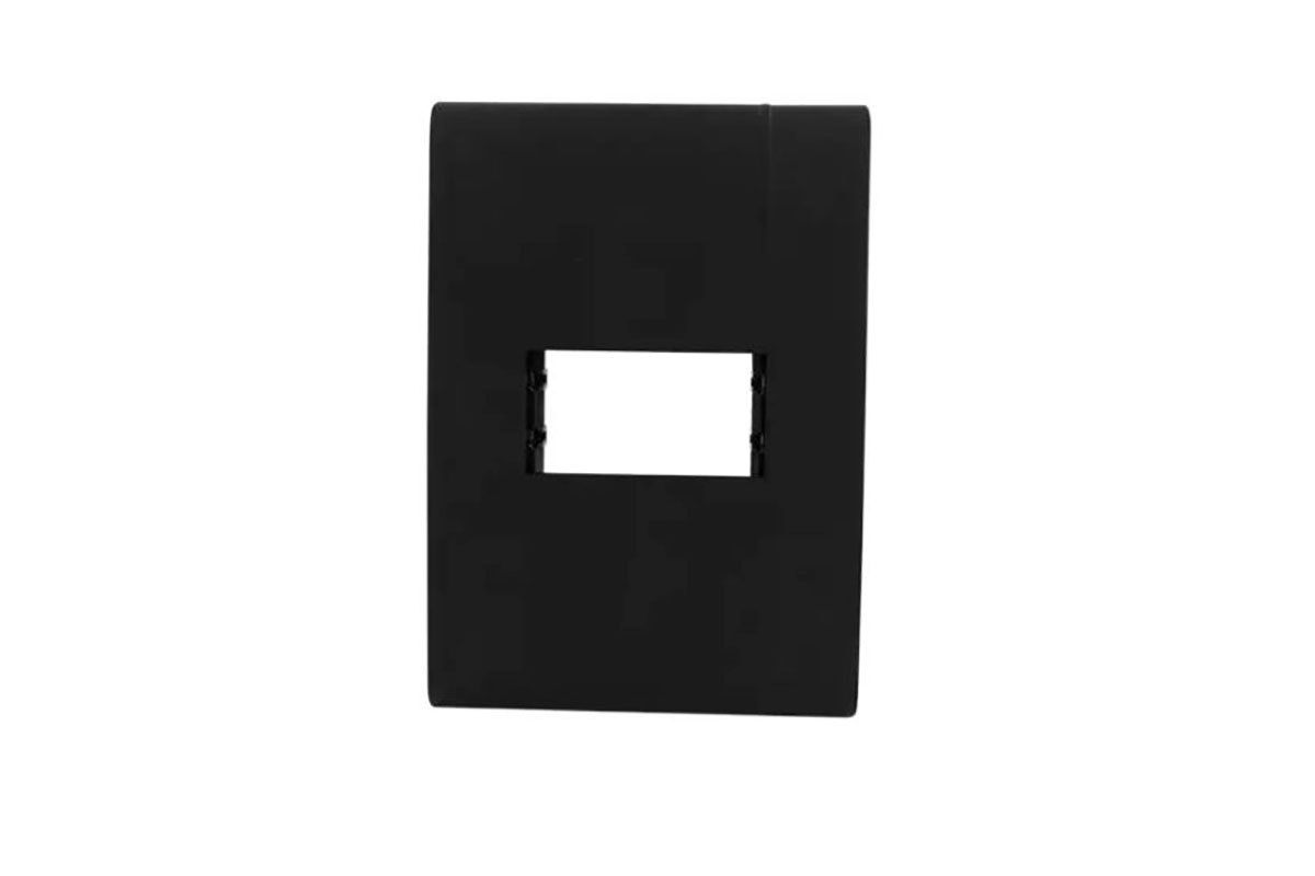 Tapa de 1 modulo Modus PRO color negro