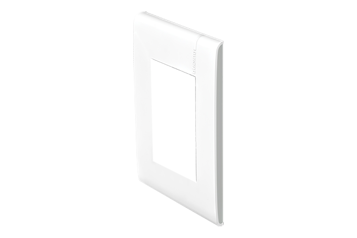 Tapa de 3 mdulos color blanco/luna