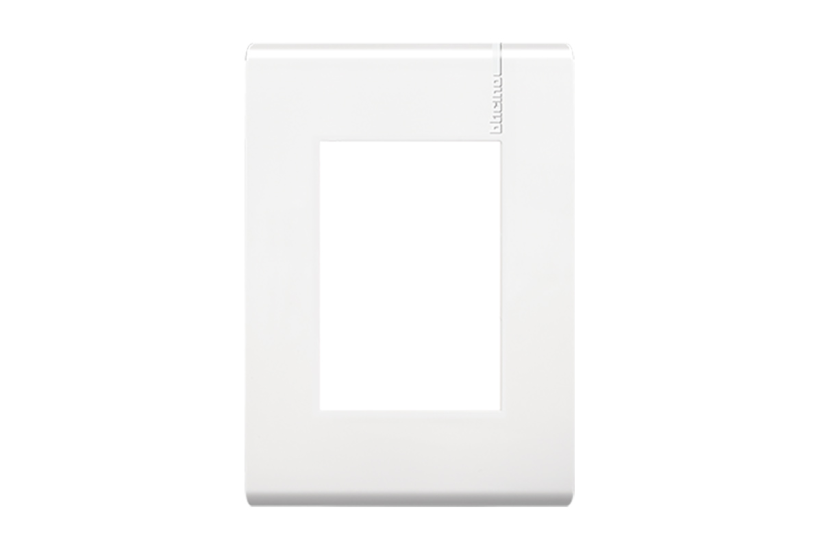 Tapa de 3 mdulos color blanco
