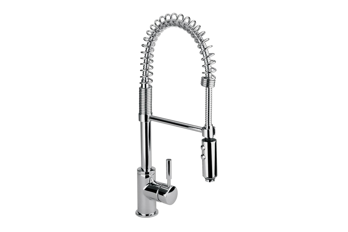 Monomando con salida flexible para fregadero E-305 acabado cromo