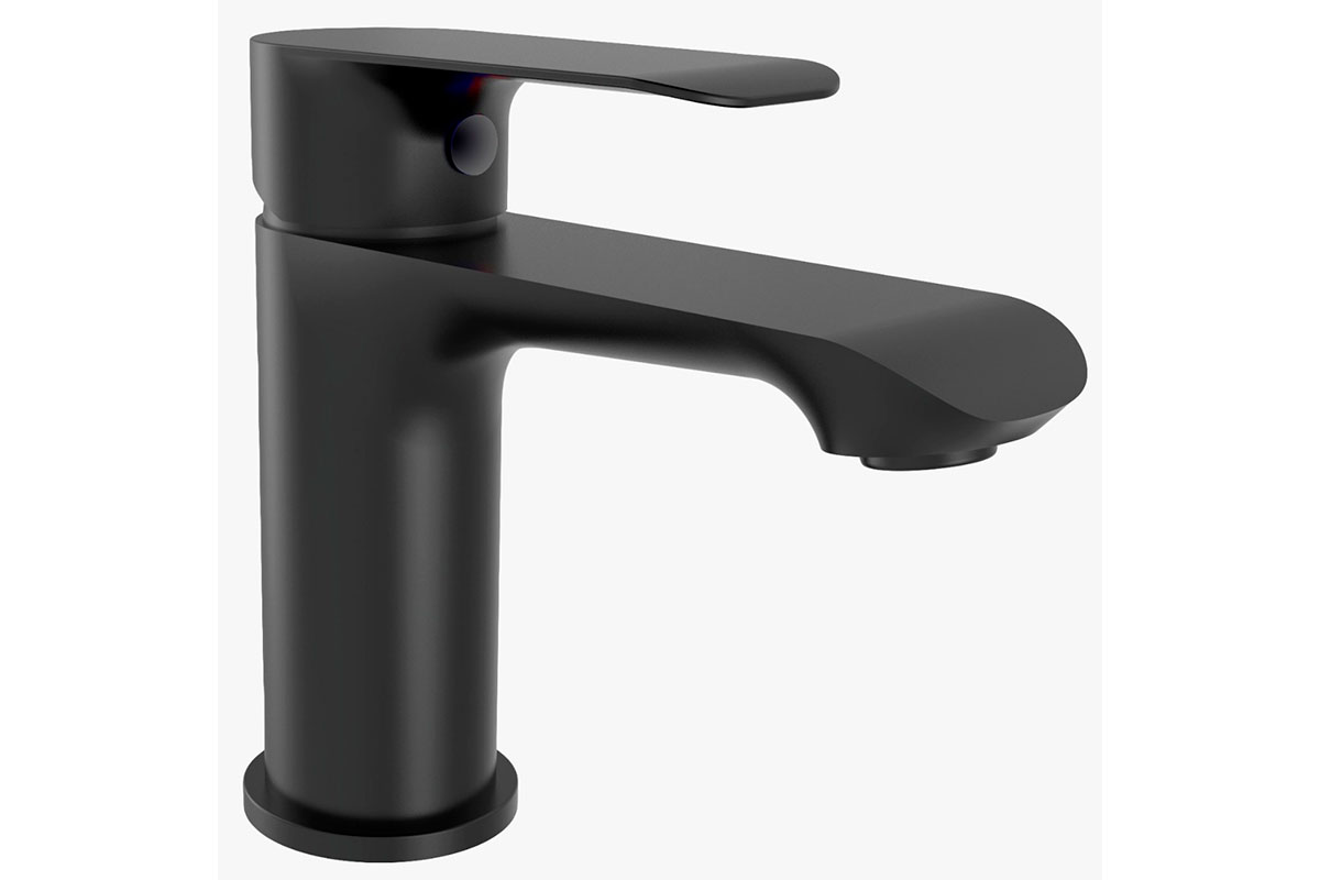 Monomando corto para lavabo 10300-N acabado negro
