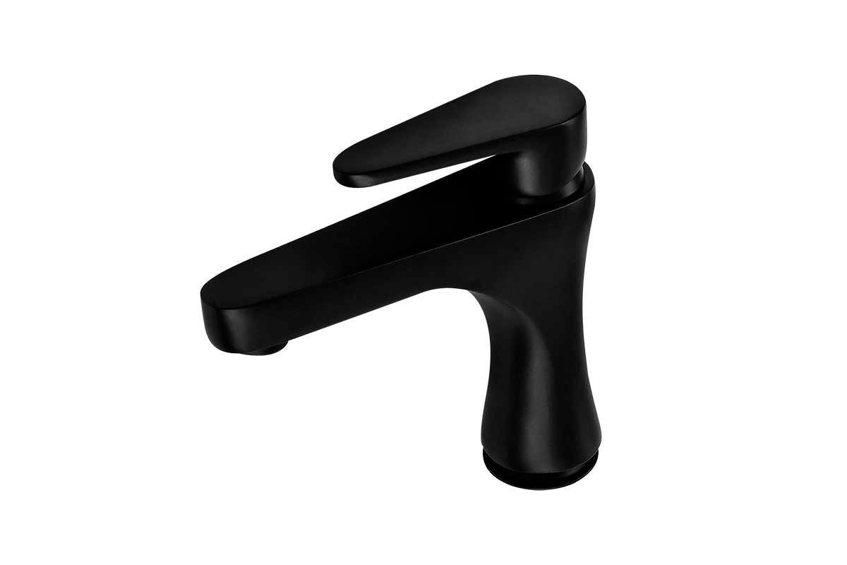 Mezcladora para lavabo negra sales