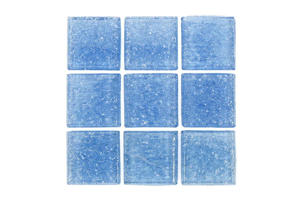 Mosaico Veneciano azul cristal 2 x 2 cm 