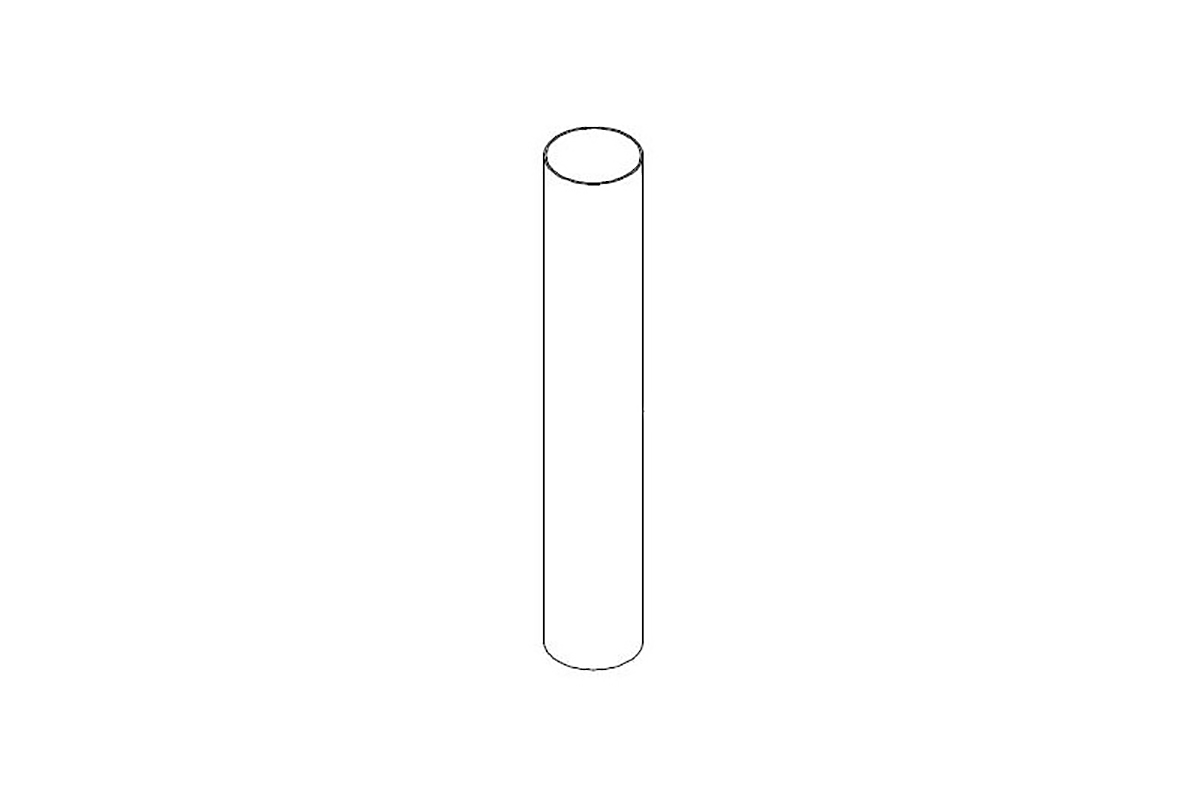 Niple recto de 38 mm cromo para fluxmetro RF-059