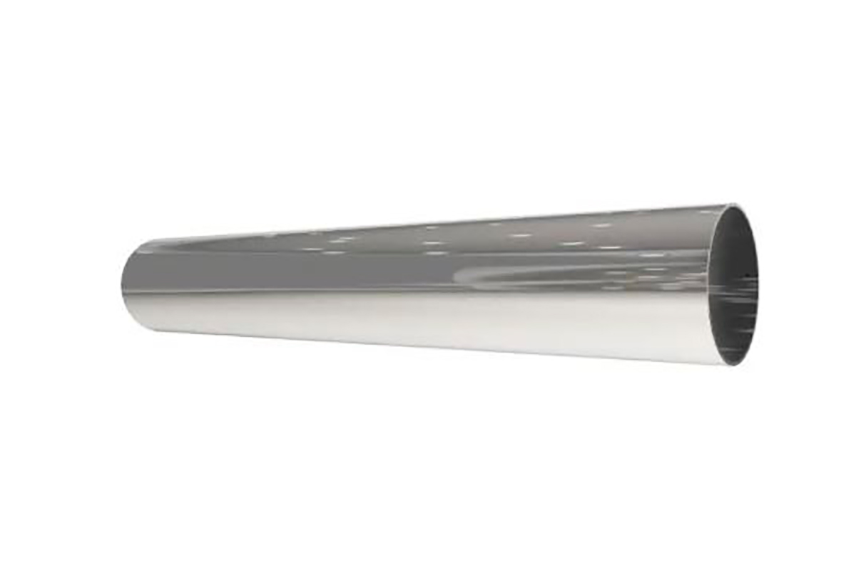 Niple recto de 38 mm cromo para fluxmetro RF-059