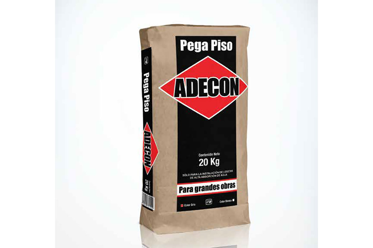 Pega piso Adecon 20 kg gris