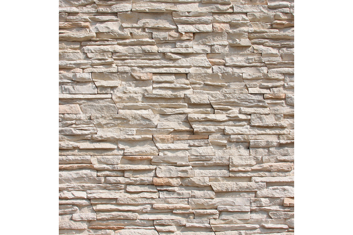 Piedra cultivada Carolina blanco, caja con 1 m2