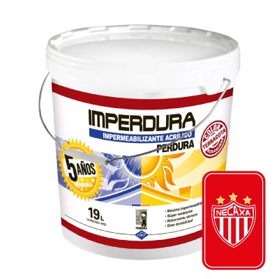 Imperdura 5 a�os cubeta 19 Lts color rojo
