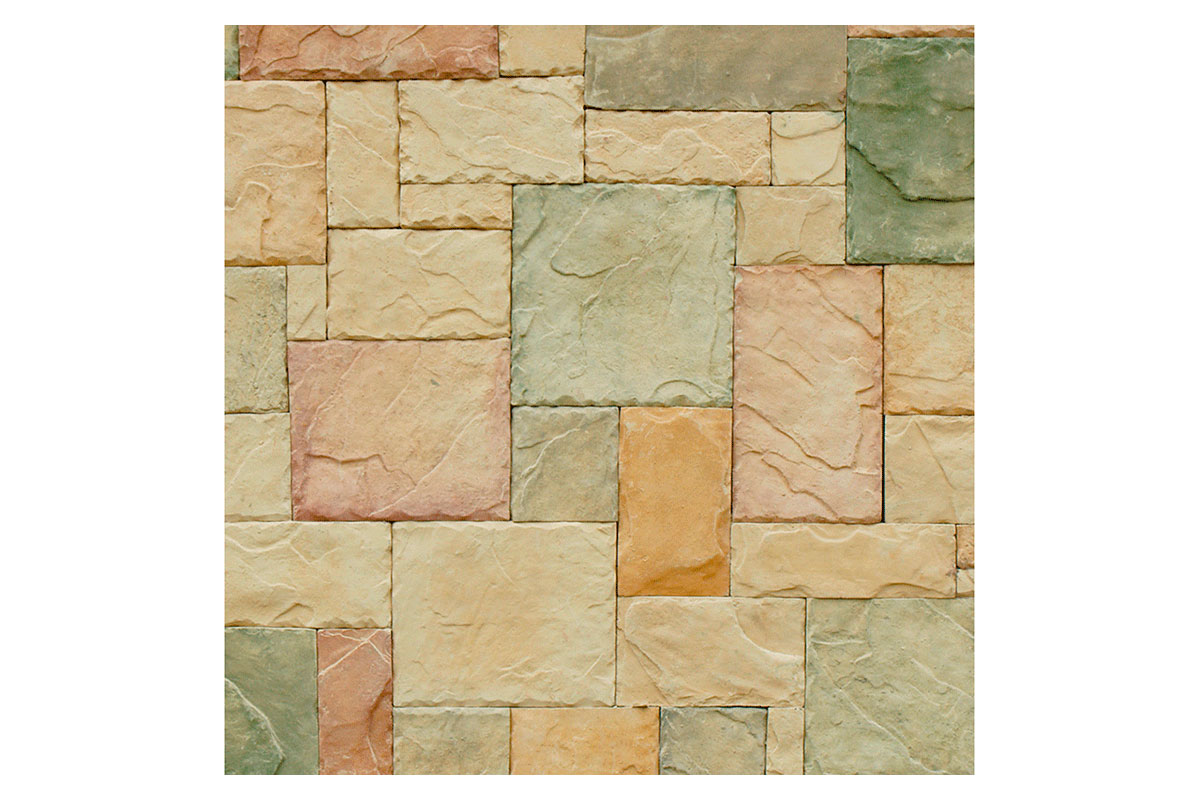 Piedra cultivada castillo Europa bronce, caja con 1.20m2