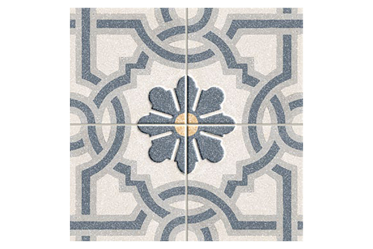 Piso Glitz blue mate 1A 37 x 37 cm,  caja con 2.11 m2