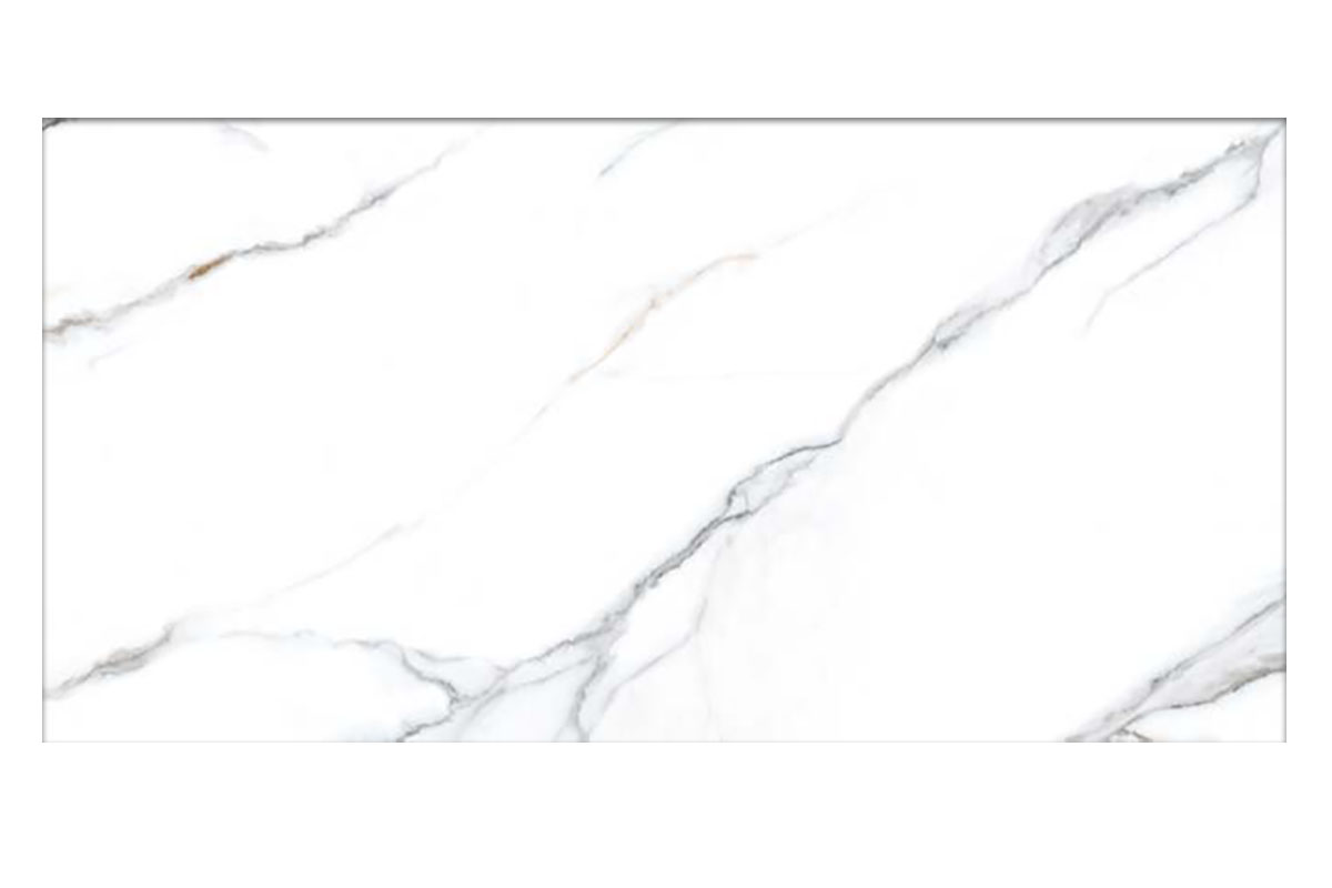 Piso Bella Calacatta blanco Pulido 1A 59.3 x 119 cm, caja con 1.41 m2, rectificado
