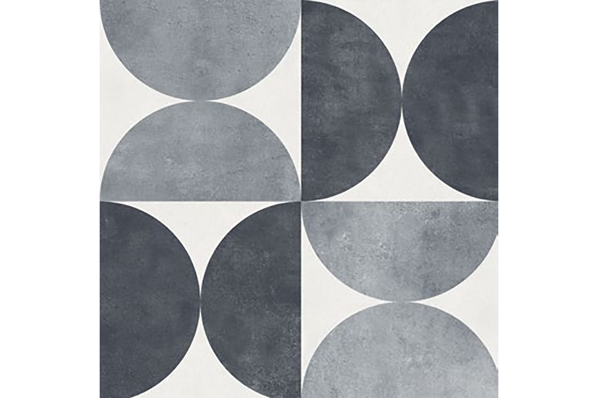 Piso kalei dot black 1A 37 x 37 cm, caja con 2.11 m2 ZKL8