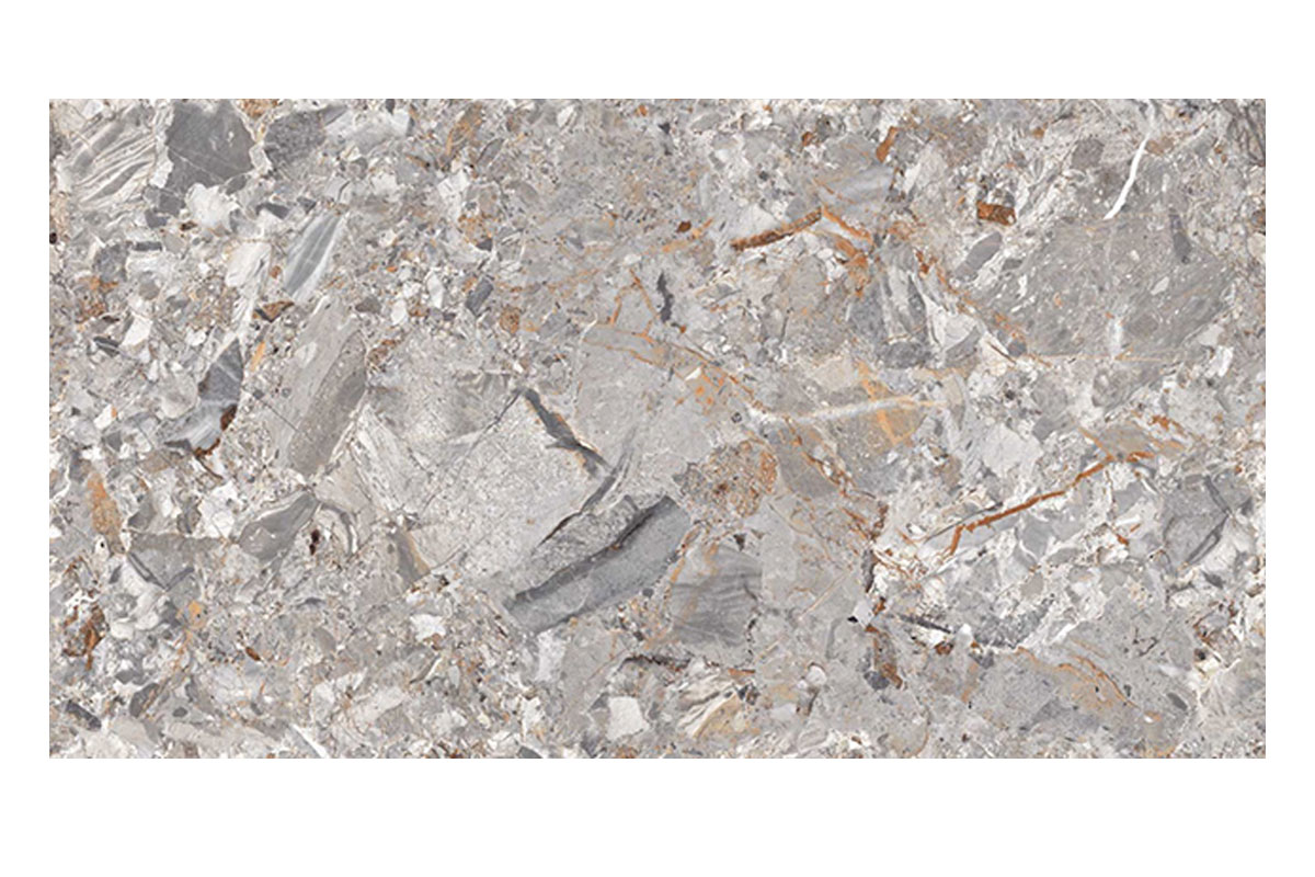 Piso porcel�nico Tundra Grey pulido brillante 1A 60 x120 cm, caja con 1.44 m2, rectificado