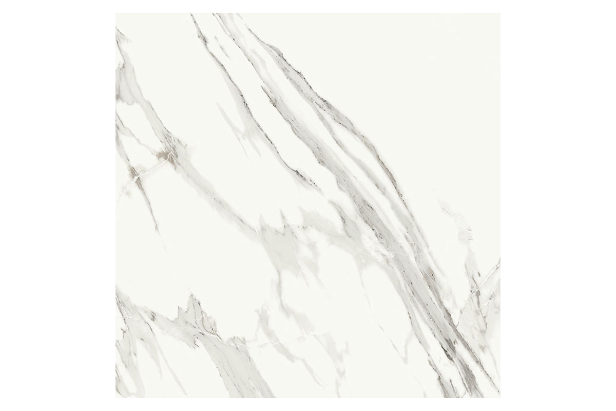 Piso Travali blanco brillante 1A 61 x 61 cm, rectificado, caja con 1.48 m2