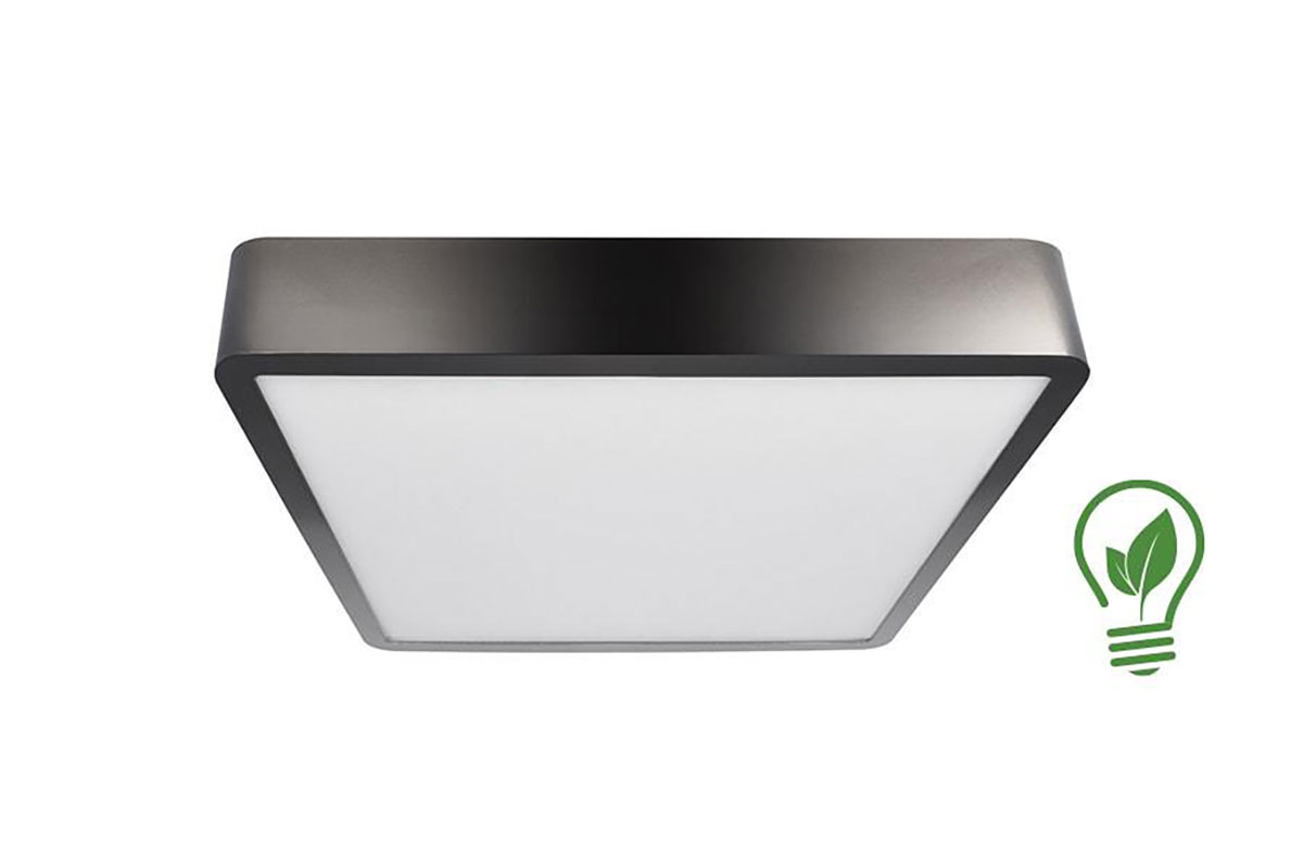 Plaf�n Led Drum Square 39144-2-WW, Color negro