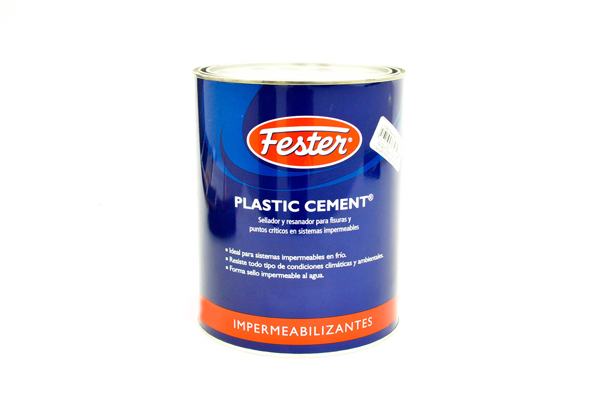 Plastic cement lata 1 lt 