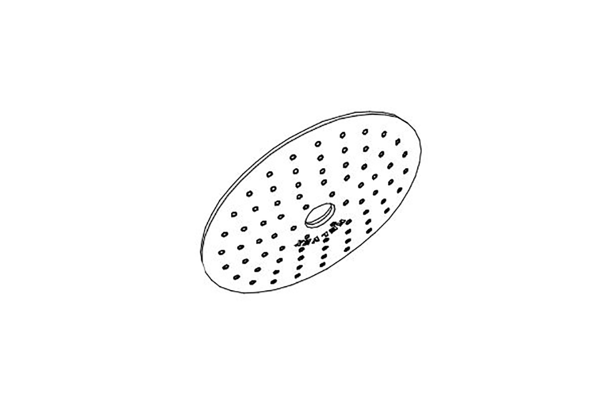 Plato para regadera H-600 RR-041 acabado cromo 